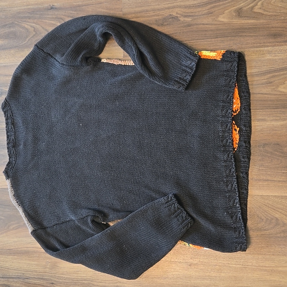 Vintage Crystal Kobe Halloween Sweater, 80s Sweater, Womens Size Small - Picture 3 of 3